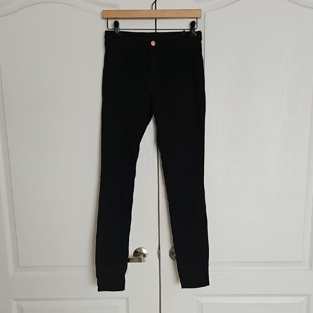 Black Skinny Fit Coupe Moulante & Denim
